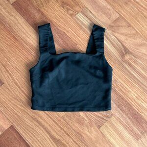 Reformation Square Neckline Sleeveless Crop Top.